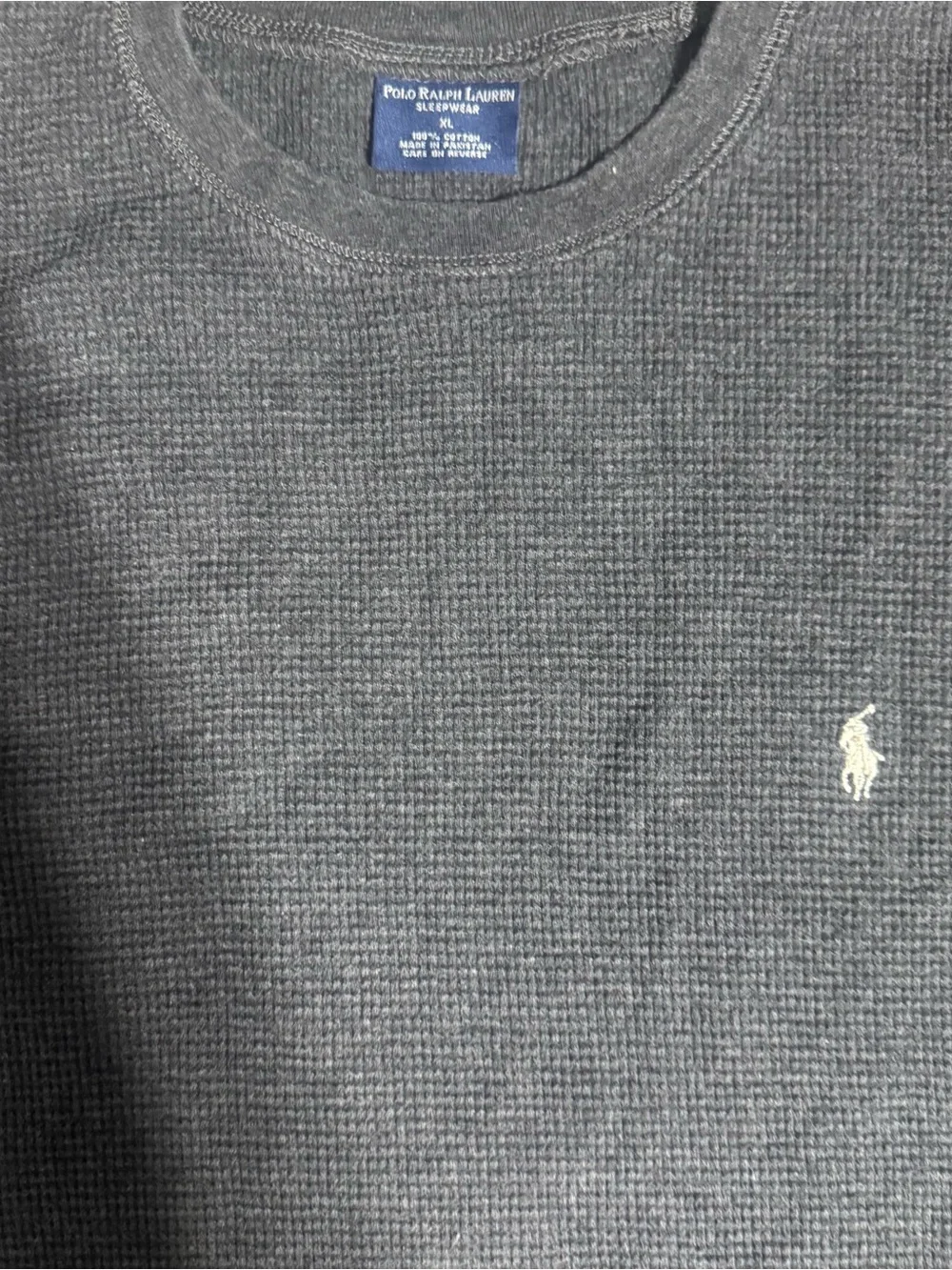 Polo Ralph Lauren waffle knit charcoal